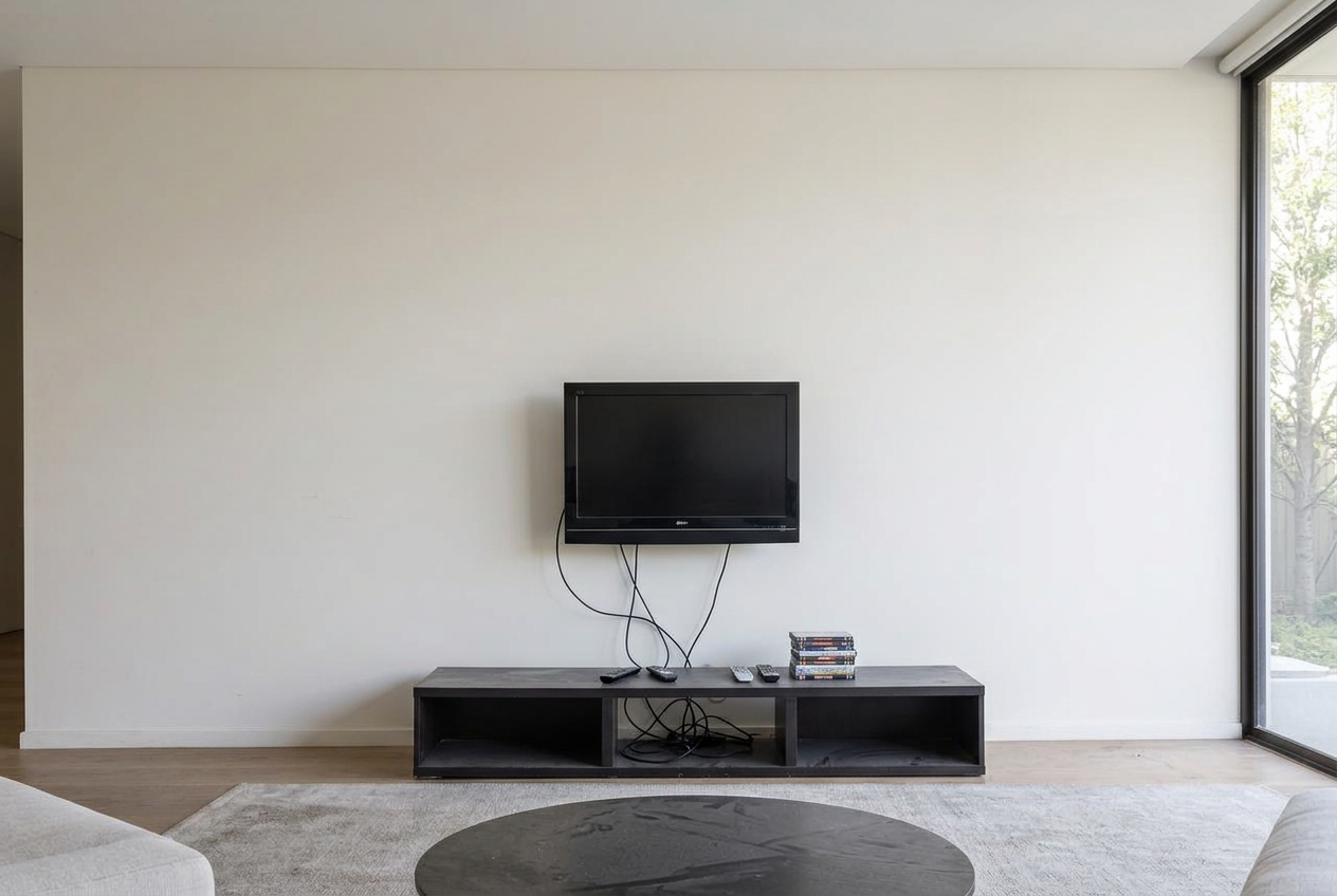 TV Unit before interior transformation