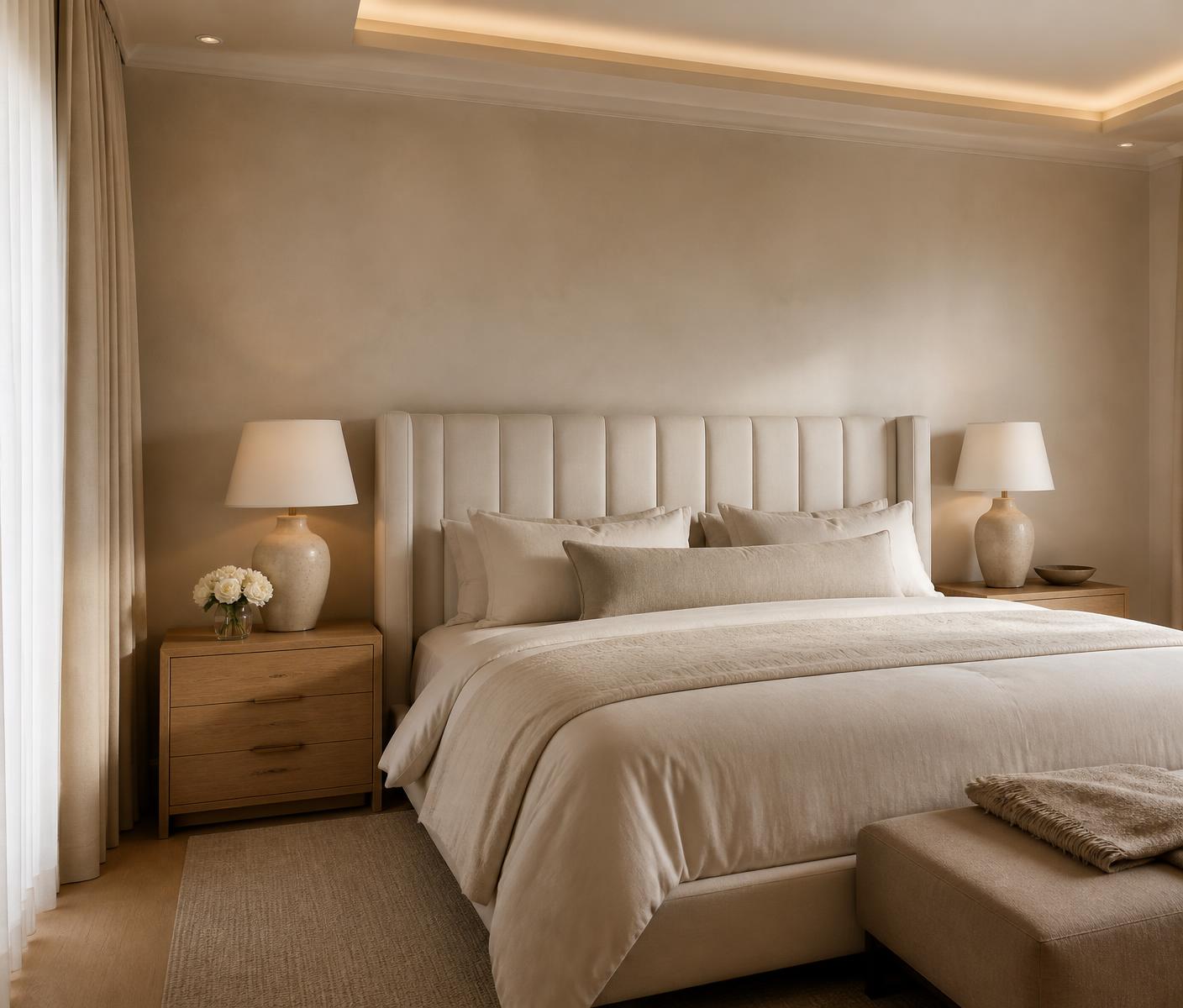 Ivory Master Suite — Bedroom interior in Jubilee Hills