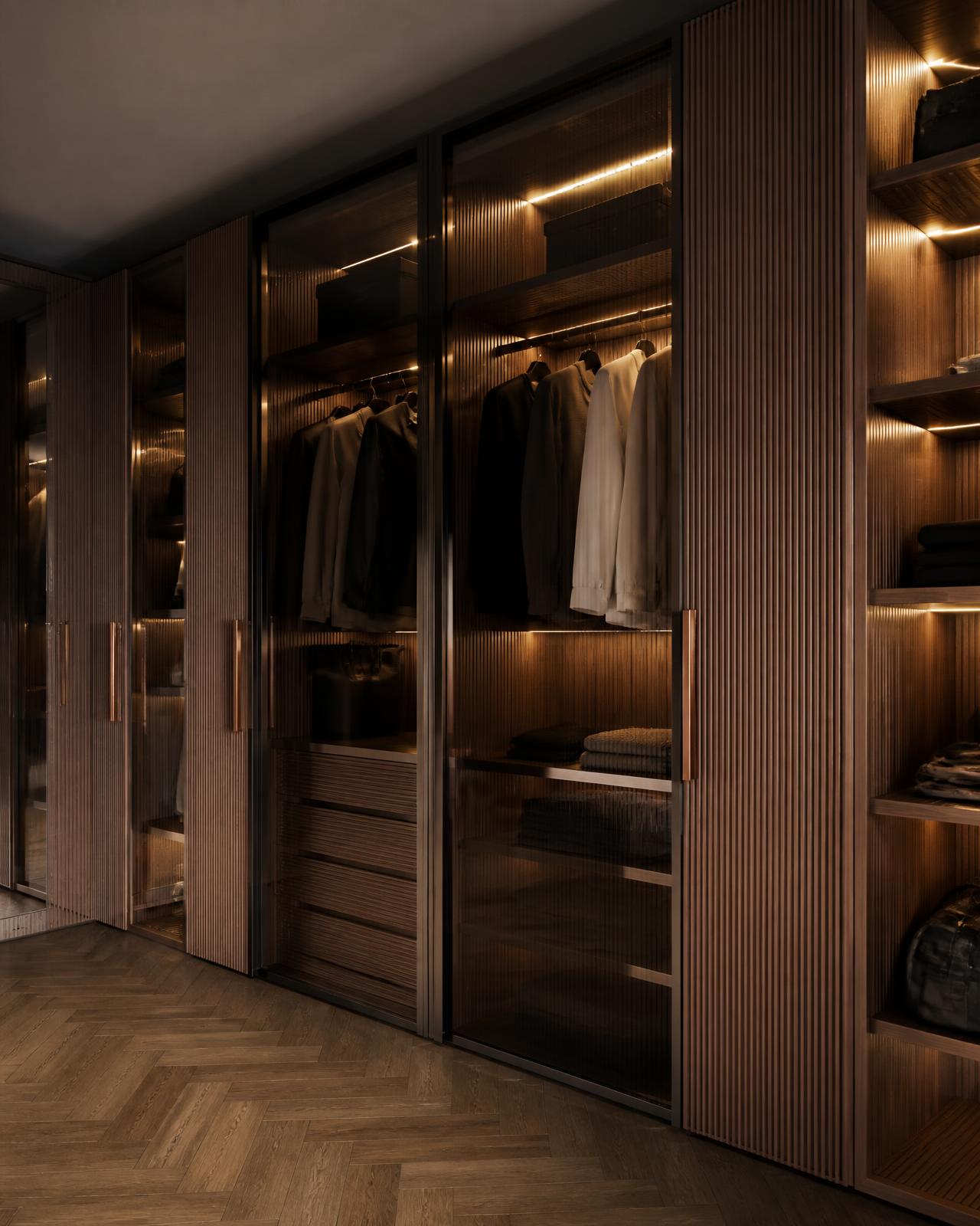 Sliding Wardrobe Wall — Wardrobe interior in Manikonda