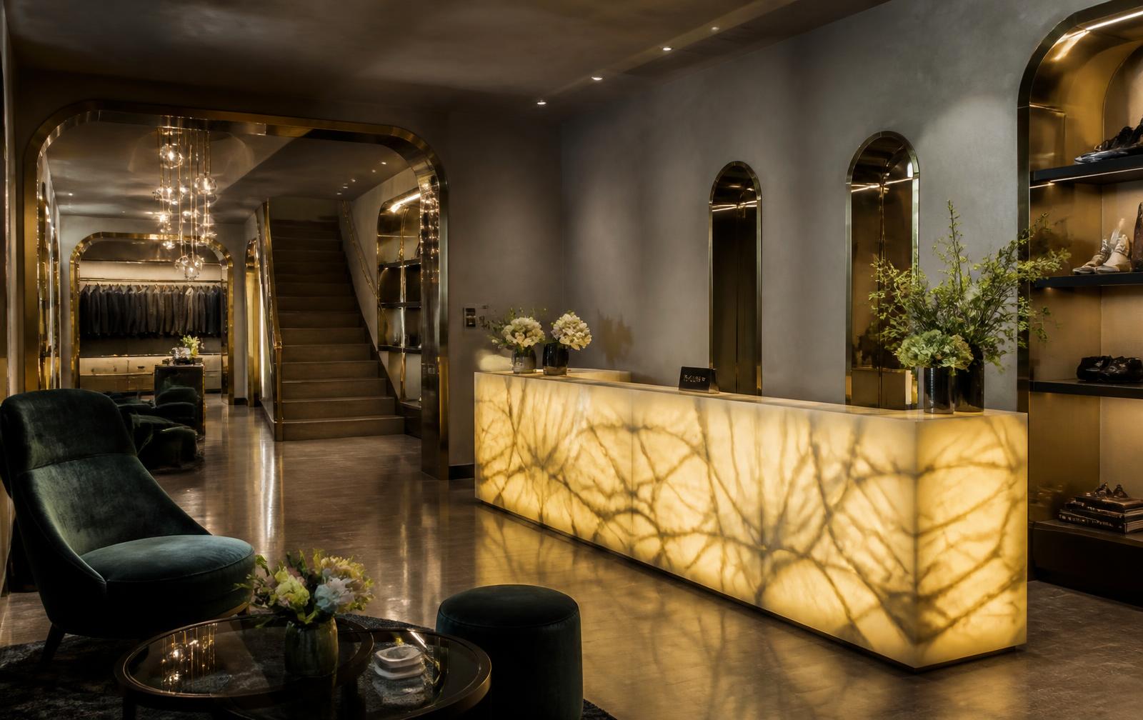 Boutique Lounge — Commercial interior in Banjara Hills