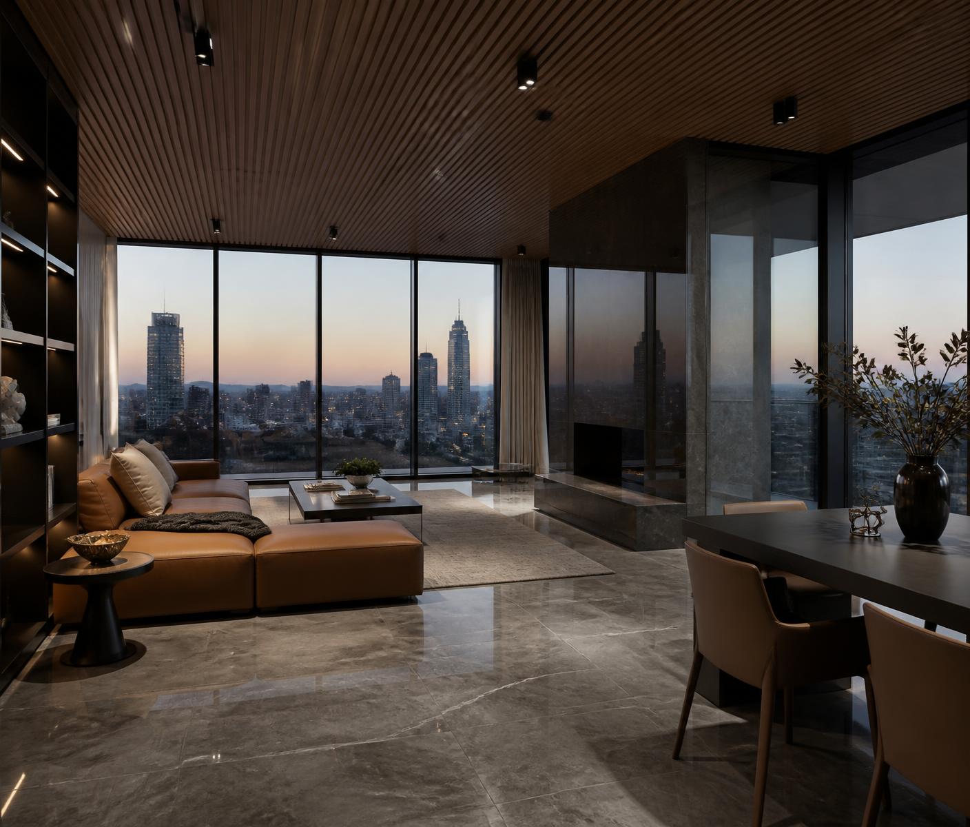 Skyline Apartment — Apartment interior in Narsingi